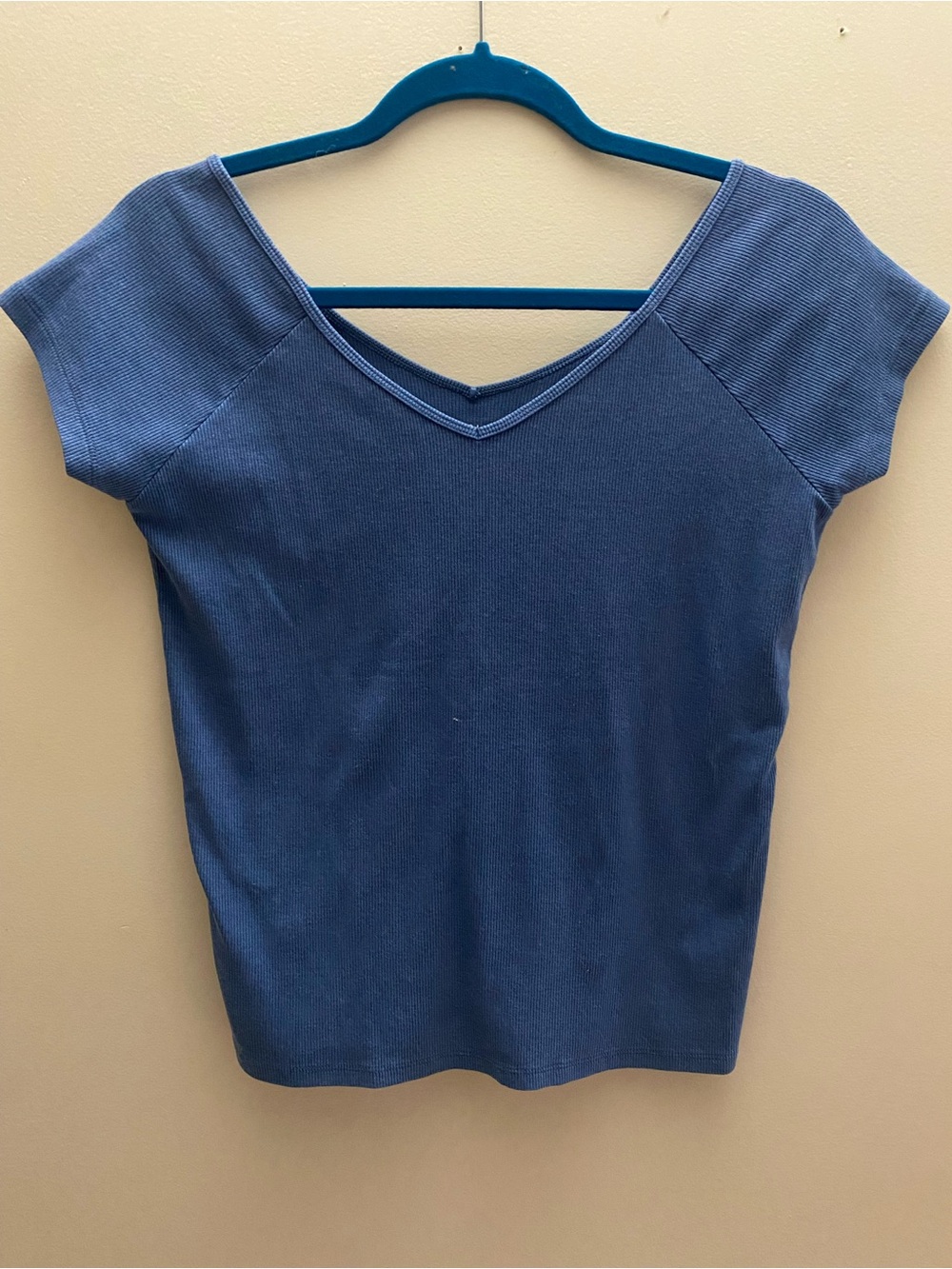 American Eagle salt wash vneck baby tee